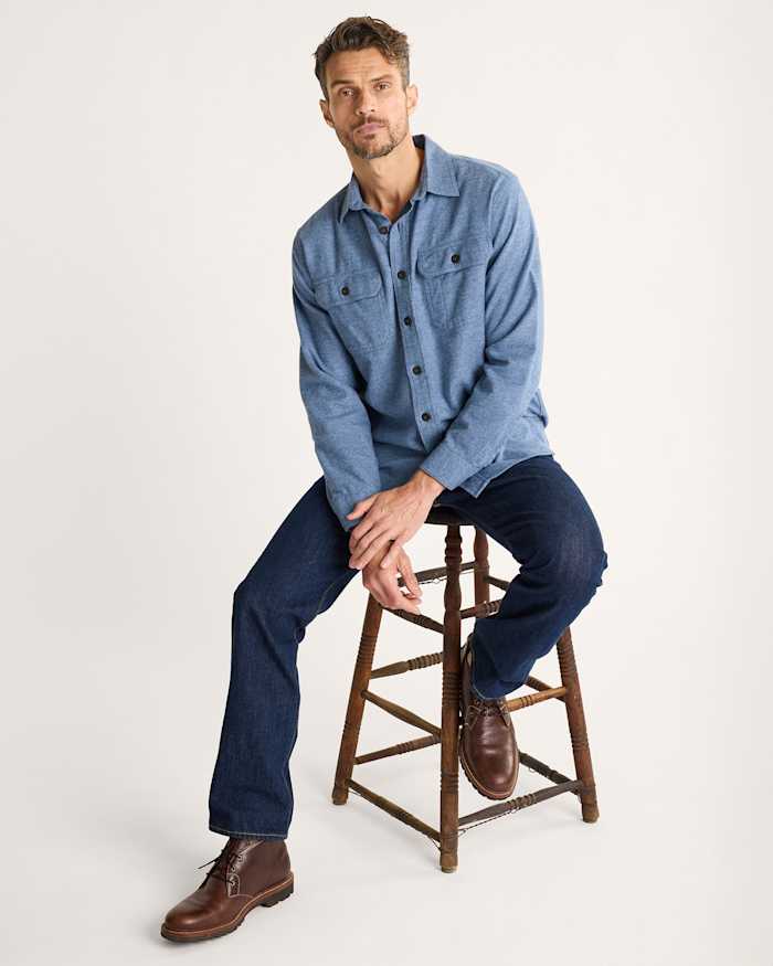 MEN'S BURNSIDE DOUBLEBRUSHED FLANNEL SHIRT